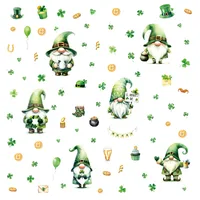 Cute Shamrock Human PVC Wall Sticker Window Stickers Wall Art main image 3