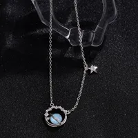Vacation Simple Style Solid Color Copper Inlay Zircon Women's Pendant Necklace main image 1