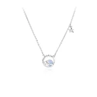 Vacation Simple Style Solid Color Copper Inlay Zircon Women's Pendant Necklace main image 4