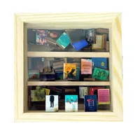 Simple Style Solid Color Wood Bookshelf Artificial Decorations main image 2