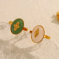 Vintage Style French Style Geometric 304 Stainless Steel Plating Natural Stone 18K Gold Plated Women's Open Rings main image 4