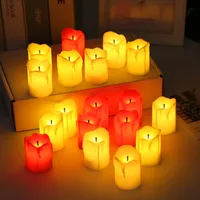 Led Electronic Simulation Candle Lights Festival Dinner Wedding Bar Tearing Craft Marriage Candle Electric Lamp main image 2
