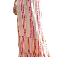 Women's Skirt Simple Style Streetwear Multicolor Maxi Long Dress Holiday Selfie main image 5
