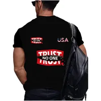 Men's American Flag Simple Style Round Neck Short Sleeve Loose Men's T-shirt main image 4