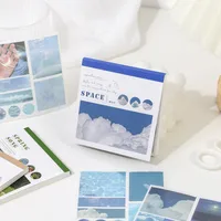 Fresh Artistic Oil Painting Scenery Series Paper Sticker Book Women's Diary Decoration Material 6 Styles main image 2