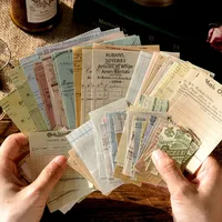 Vintage Retro Collection Material Pack Memory Post Office Series Handbook Diy Collage Base Material Stickers 4 Styles main image 3