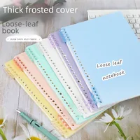 B5 Diy Self-made Plastic Cover Loose-leaf Notebook 26-hole A5 Frosted Pp Cover Office/cultural/notebook/notepad main image 1