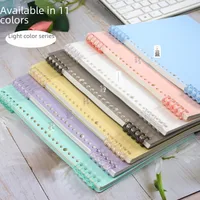B5 Diy Self-made Plastic Cover Loose-leaf Notebook 26-hole A5 Frosted Pp Cover Office/cultural/notebook/notepad main image 2