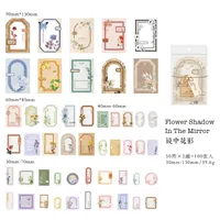 Vintage Retro Collection Material Pack Memory Post Office Series Handbook Diy Collage Base Material Stickers 4 Styles sku image 2