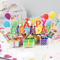 High-end Feel 3d Birthday Music Card Creative Handwritten Small Card Paper Carving Greeting Office Cultural Cards main image 1