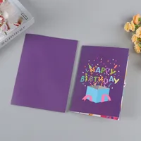 High-end Feel 3d Birthday Music Card Creative Handwritten Small Card Paper Carving Greeting Office Cultural Cards main image 3