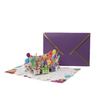 High-end Feel 3d Birthday Music Card Creative Handwritten Small Card Paper Carving Greeting Office Cultural Cards main image 5