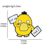 Cartoon Style Cute Cartoon Alloy Stamping Stoving Varnish Plating Unisex Brooches sku image 30