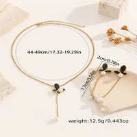 Elegant Butterfly 304 Stainless Steel Women's Earrings Necklace Jewelry Set main image 2
