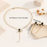 Elegant Butterfly 304 Stainless Steel Women's Earrings Necklace Jewelry Set main image 4