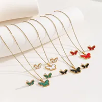 Casual Classic Style Butterfly 304 Stainless Steel Women's Jewelry Set main image 1