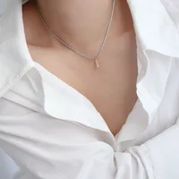 Elegant Simple Style Geometric 304 Stainless Steel Titanium Steel Plating 18K Gold Plated Women's Pendant Necklace main image 5