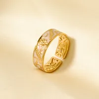 Retro Geometric 304 Stainless Steel Polishing Unisex Open Rings sku image 2