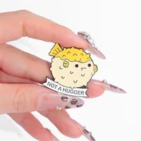 Cartoon Style Cute Cactus Hedgehog Frog Zinc Alloy Plating Unisex Brooches main image 3