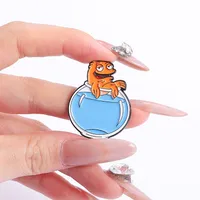 Cartoon Style Cute Fish Zinc Alloy Plating Unisex Brooches main image 2