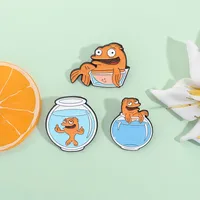 Cartoon Style Cute Fish Zinc Alloy Plating Unisex Brooches main image 3