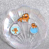 Cartoon Style Cute Fish Zinc Alloy Plating Unisex Brooches main image 4