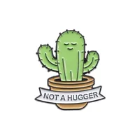 Cartoon Style Cute Cactus Hedgehog Frog Zinc Alloy Plating Unisex Brooches sku image 1