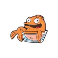 Cartoon Style Cute Fish Zinc Alloy Plating Unisex Brooches sku image 2