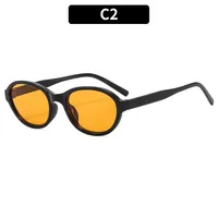 Classic Style Commute Solid Color Pc Oval Frame Full Frame Glasses sku image 2