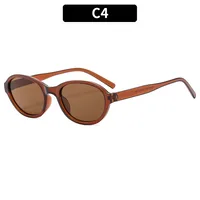 Classic Style Commute Solid Color Pc Oval Frame Full Frame Glasses sku image 4
