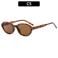 Classic Style Commute Solid Color Pc Oval Frame Full Frame Glasses sku image 5