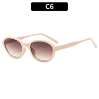 Classic Style Commute Solid Color Pc Oval Frame Full Frame Glasses sku image 6