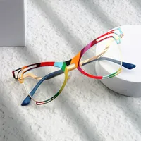 Simple Style Classic Style Color Block Pc Butterfly Frame Full Frame Glasses main image 1