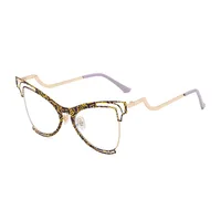 Simple Style Classic Style Color Block Pc Butterfly Frame Full Frame Glasses sku image 2