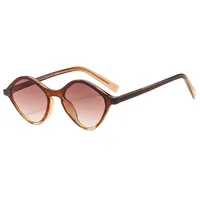 Vintage Style Simple Style Solid Color Pc Polygon Full Frame Glasses main image 3
