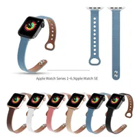 Casual Solid Color Stainless Steel Leather Watch Bands & Straps main image 3