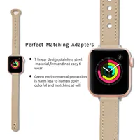 Casual Solid Color Stainless Steel Leather Watch Bands & Straps main image 4