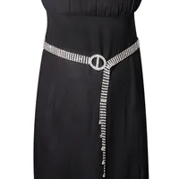 Simple Style Solid Color Metal Women's Chain Belts main image 1
