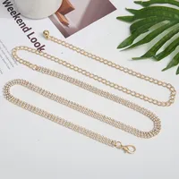 Basic Solid Color Metal Women's Chain Belts main image 4