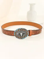Punk Streetwear Cattle Pu Leather Alloy Unisex main image 2