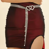 Elegant Heart Shape Copper Unisex Chain Belts main image 1