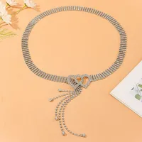 Elegant Heart Shape Copper Unisex Chain Belts main image 3