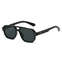 Simple Style Gradient Color Solid Color Pc Square Full Frame Glasses sku image 1