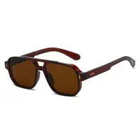 Simple Style Gradient Color Solid Color Pc Square Full Frame Glasses sku image 6