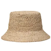 Women's Vacation Modern Style Solid Color Wide Eaves Straw Hat main image 3