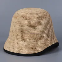 Women's Vacation Modern Style Solid Color Wide Eaves Straw Hat main image 2