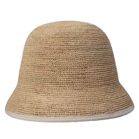Women's Vacation Modern Style Solid Color Wide Eaves Straw Hat main image 4