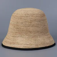 Women's Vacation Modern Style Solid Color Wide Eaves Straw Hat sku image 1