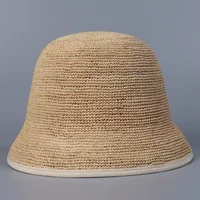 Women's Vacation Modern Style Solid Color Wide Eaves Straw Hat sku image 2
