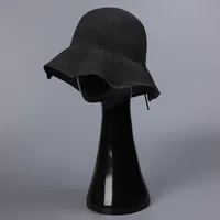 Women's Vacation Modern Style Solid Color Big Eaves Straw Hat sku image 1